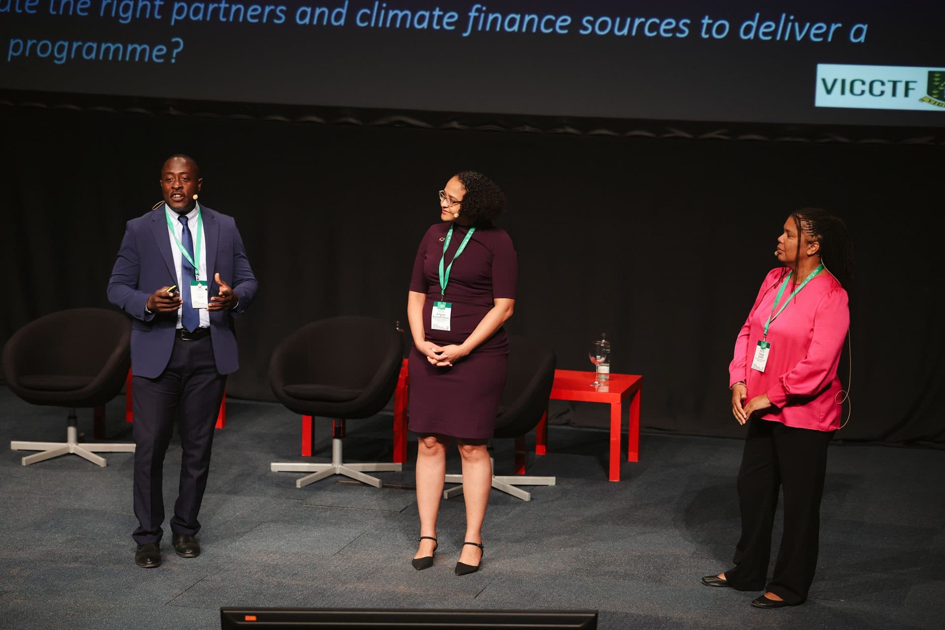 On-stage panel on climate finance sources at GSIS 2026