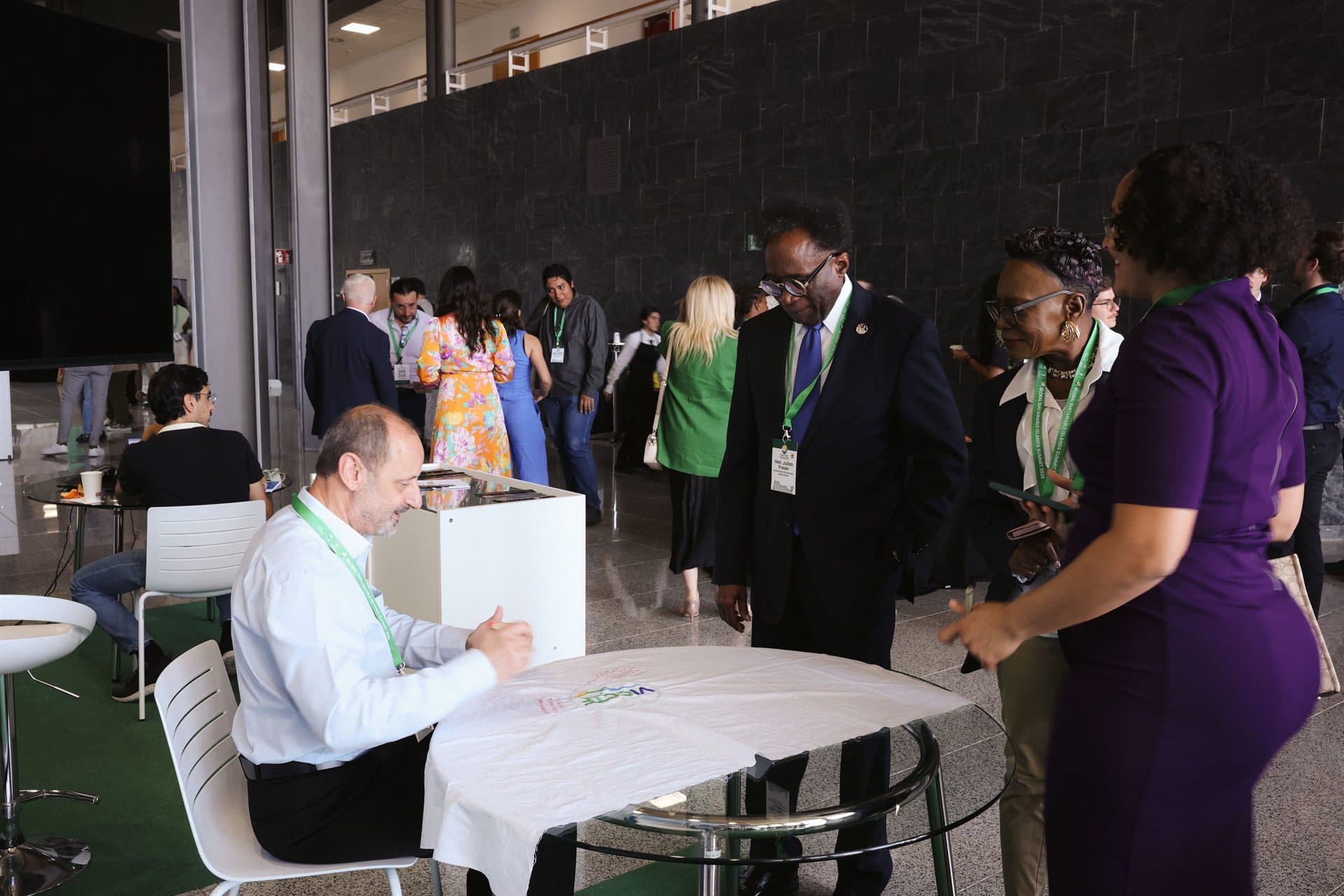 Networking and engagement at the VICCTF exhibition space
